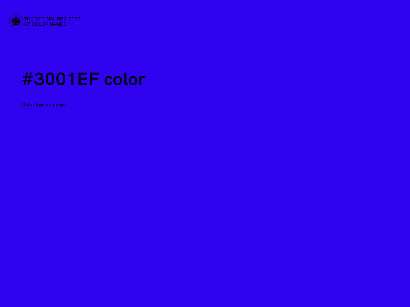#3001EF color image