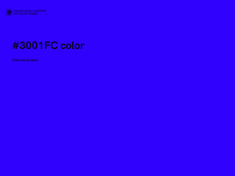 #3001FC color image