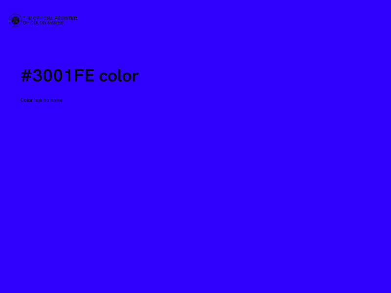 #3001FE color image