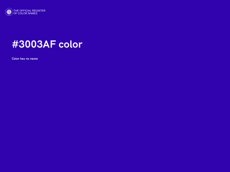 #3003AF color image