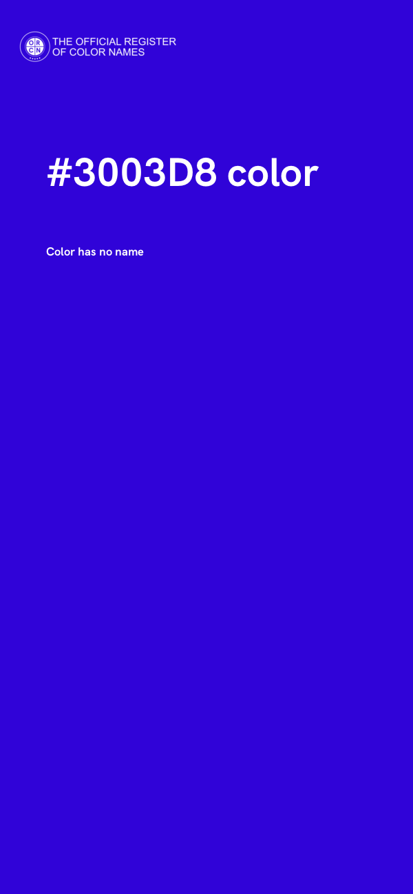 #3003D8 color image