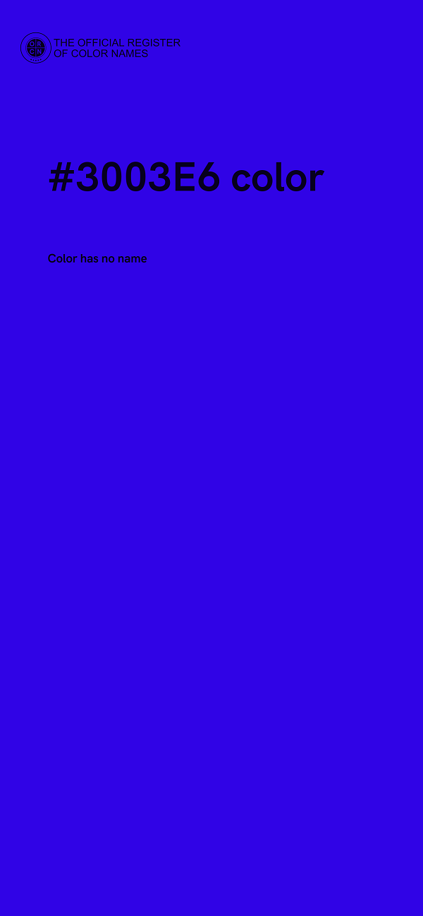 #3003E6 color image