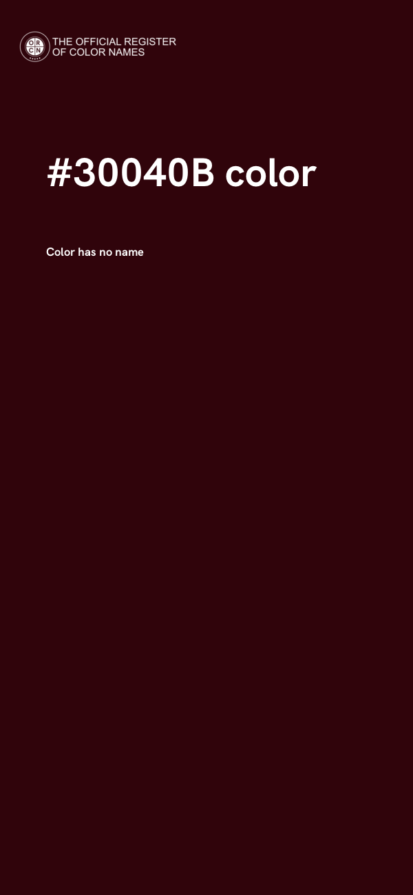 #30040B color image