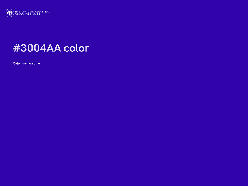 #3004AA color image