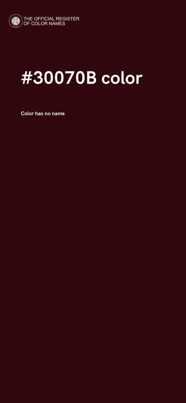 #30070B color image