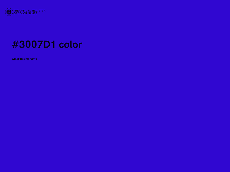 #3007D1 color image