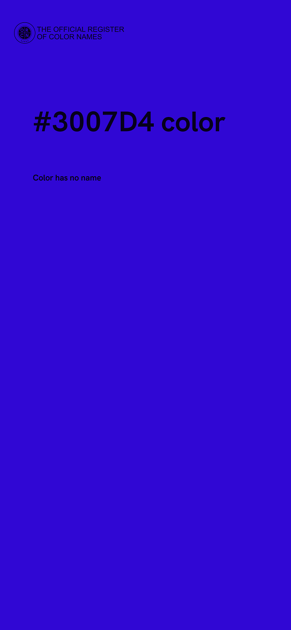 #3007D4 color image