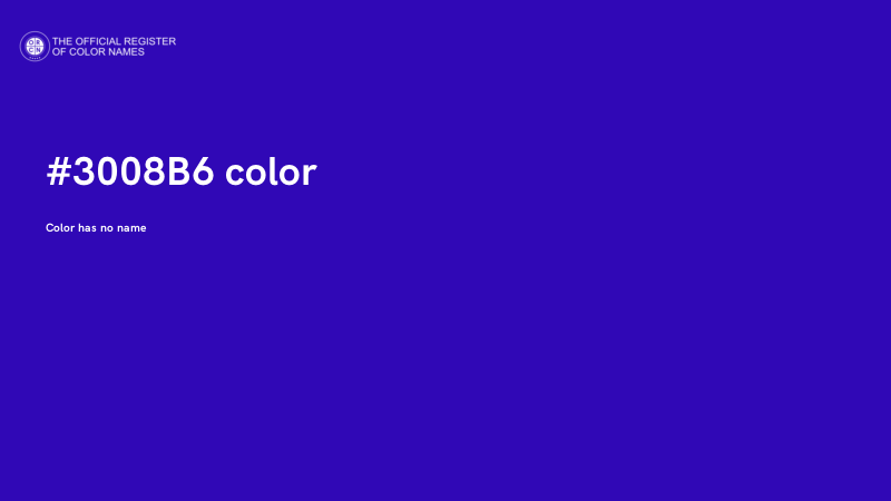 #3008B6 color image