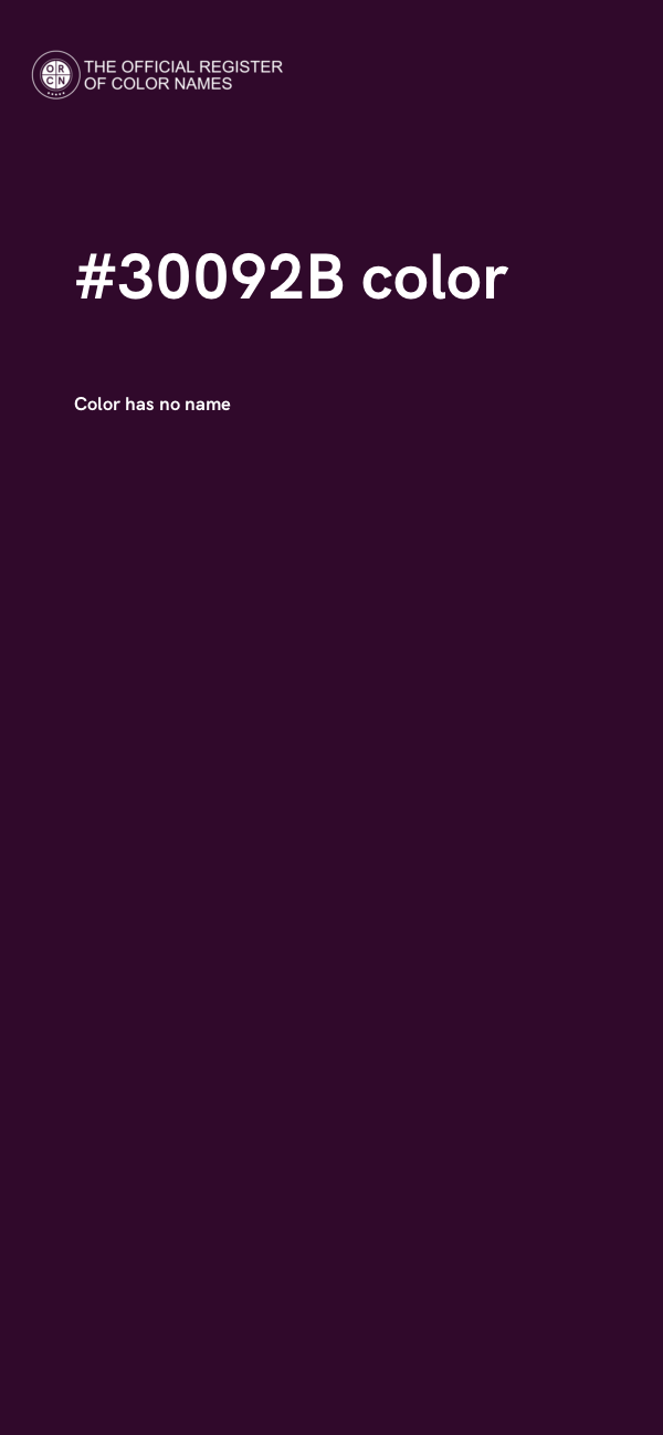 #30092B color image