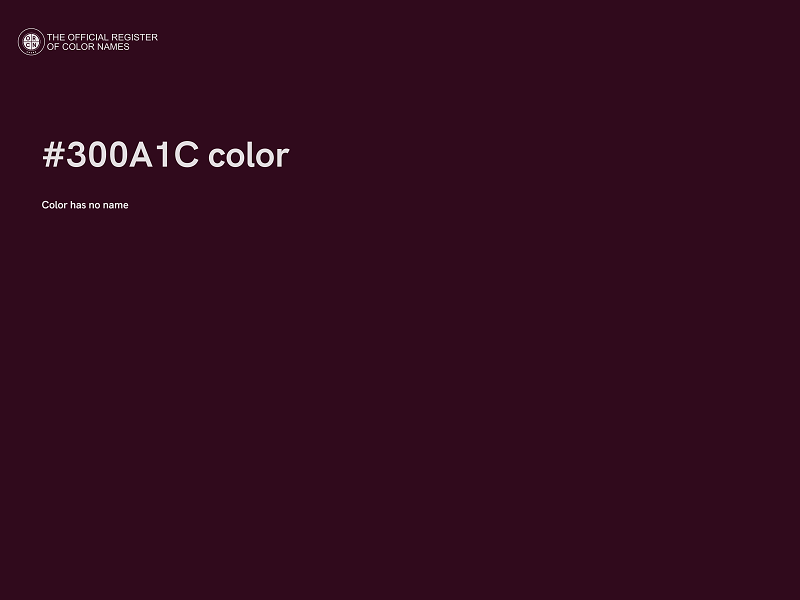 #300A1C color image