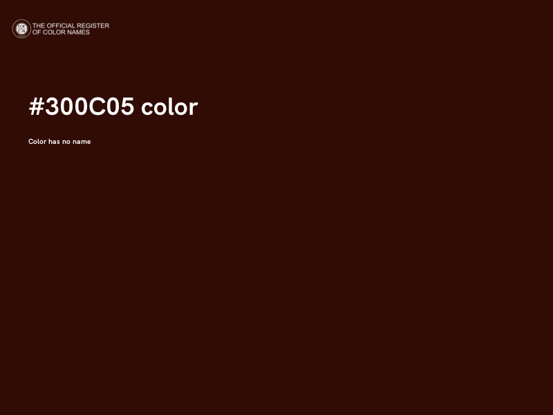 #300C05 color image