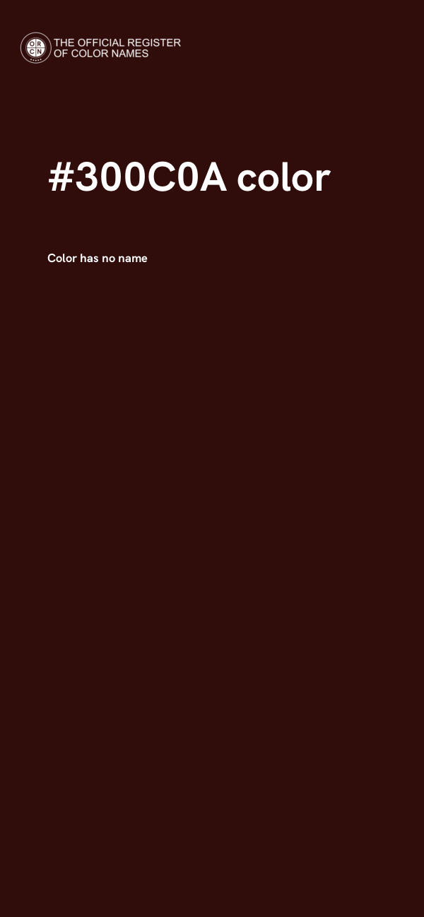 #300C0A color image