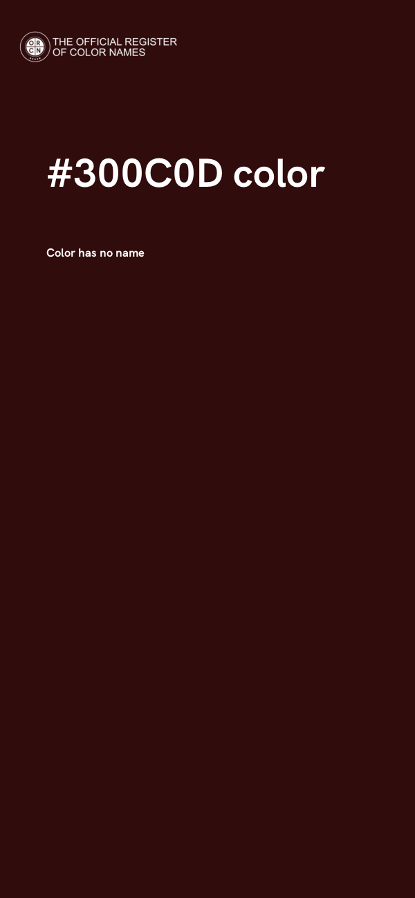 #300C0D color image