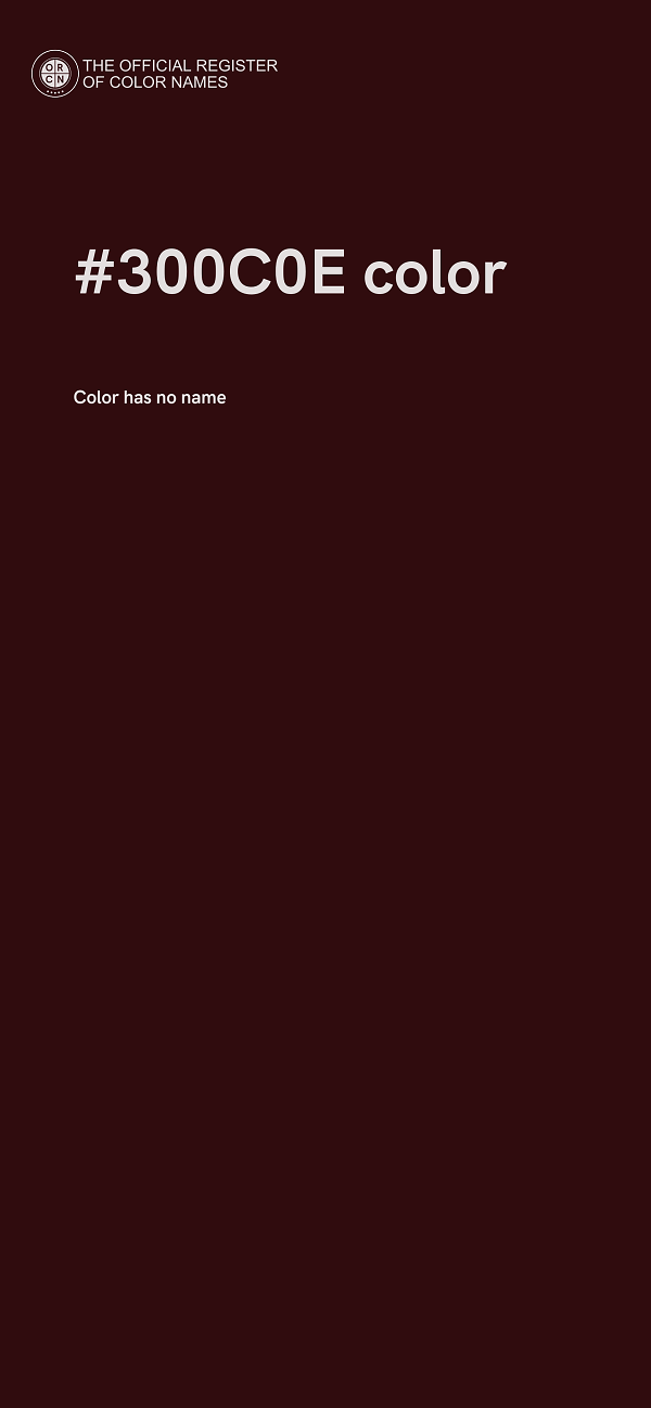 #300C0E color image