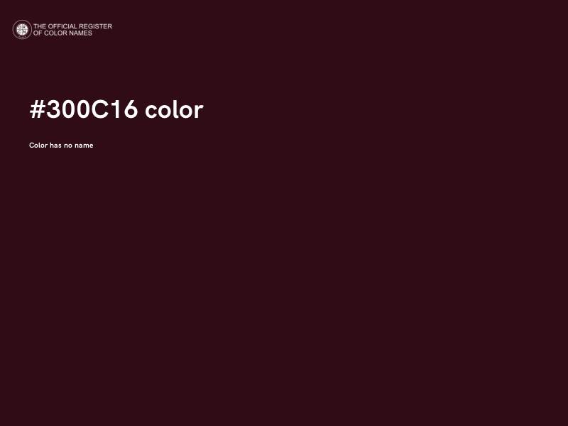 #300C16 color image