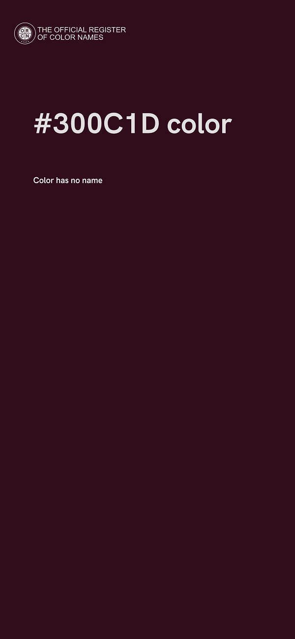 #300C1D color image