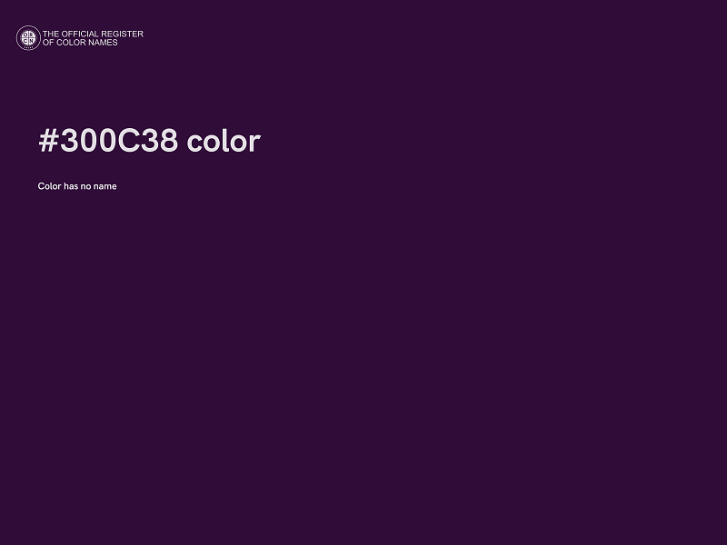 #300C38 color image