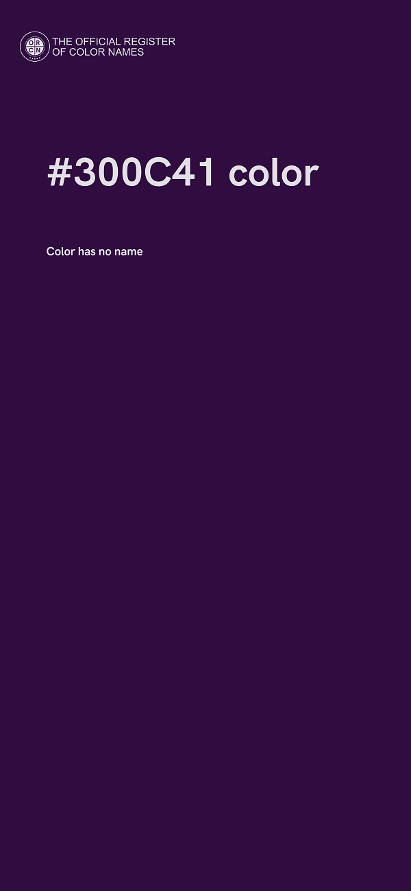 #300C41 color image