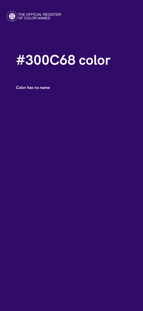 #300C68 color image