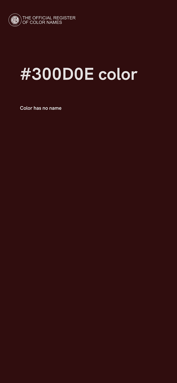 #300D0E color image