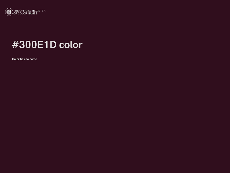 #300E1D color image