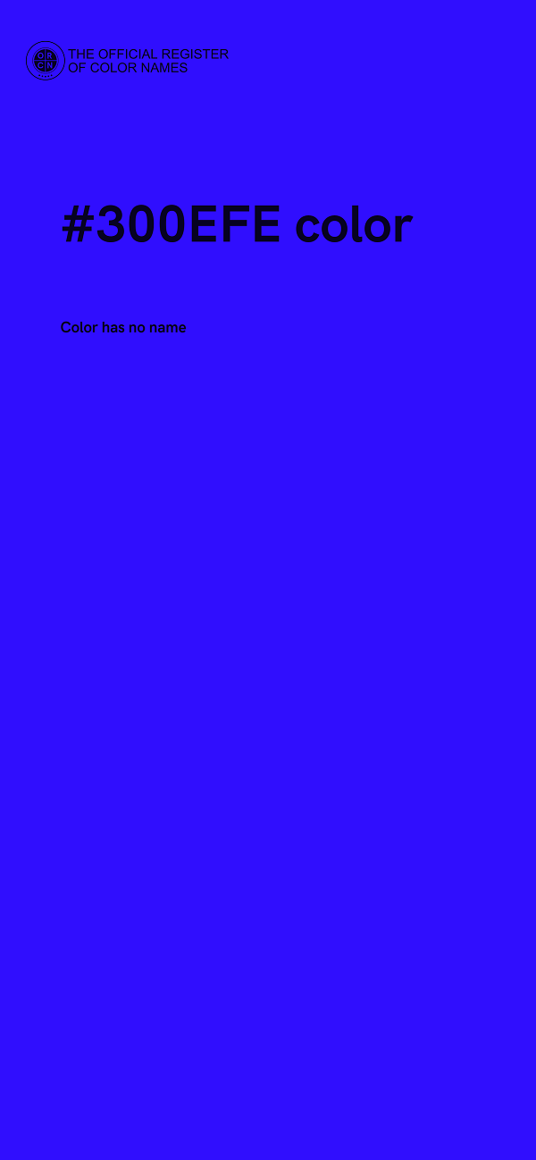 #300EFE color image