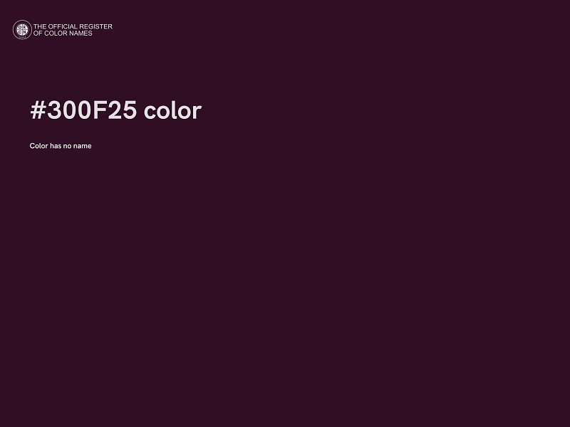 #300F25 color image