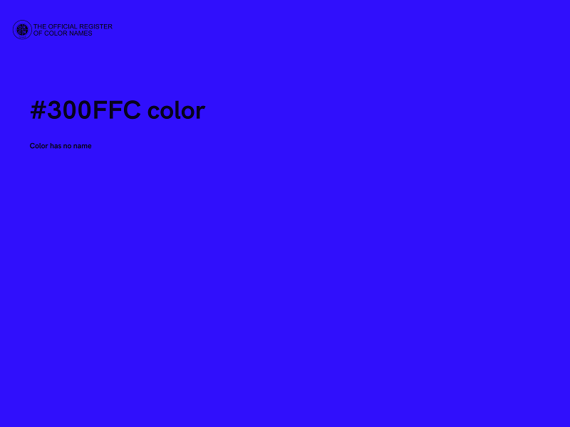 #300FFC color image