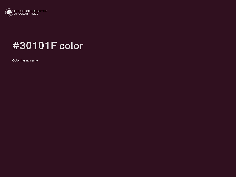#30101F color image