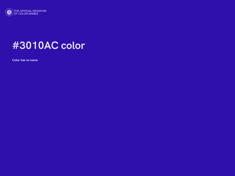#3010AC color image