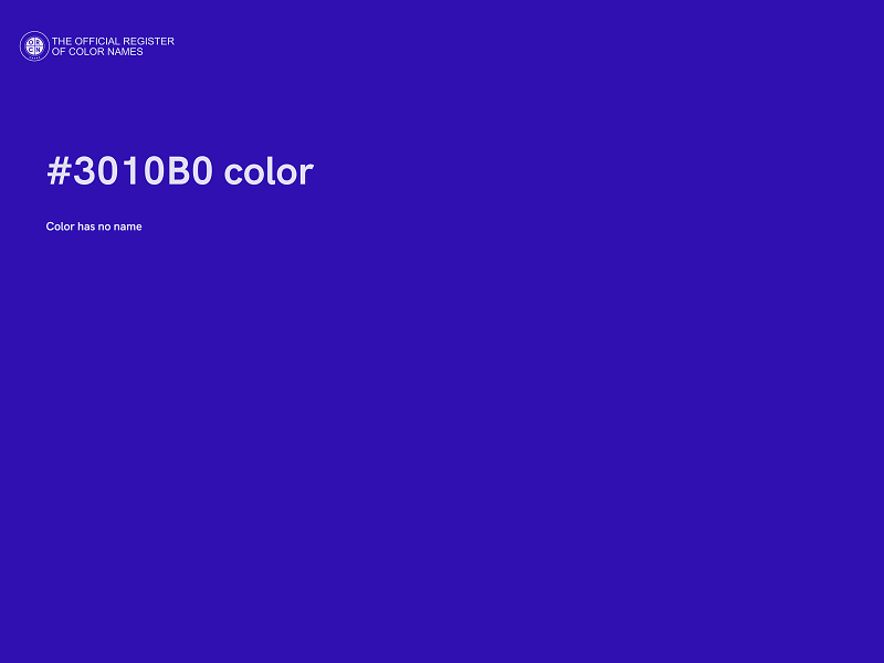 #3010B0 color image