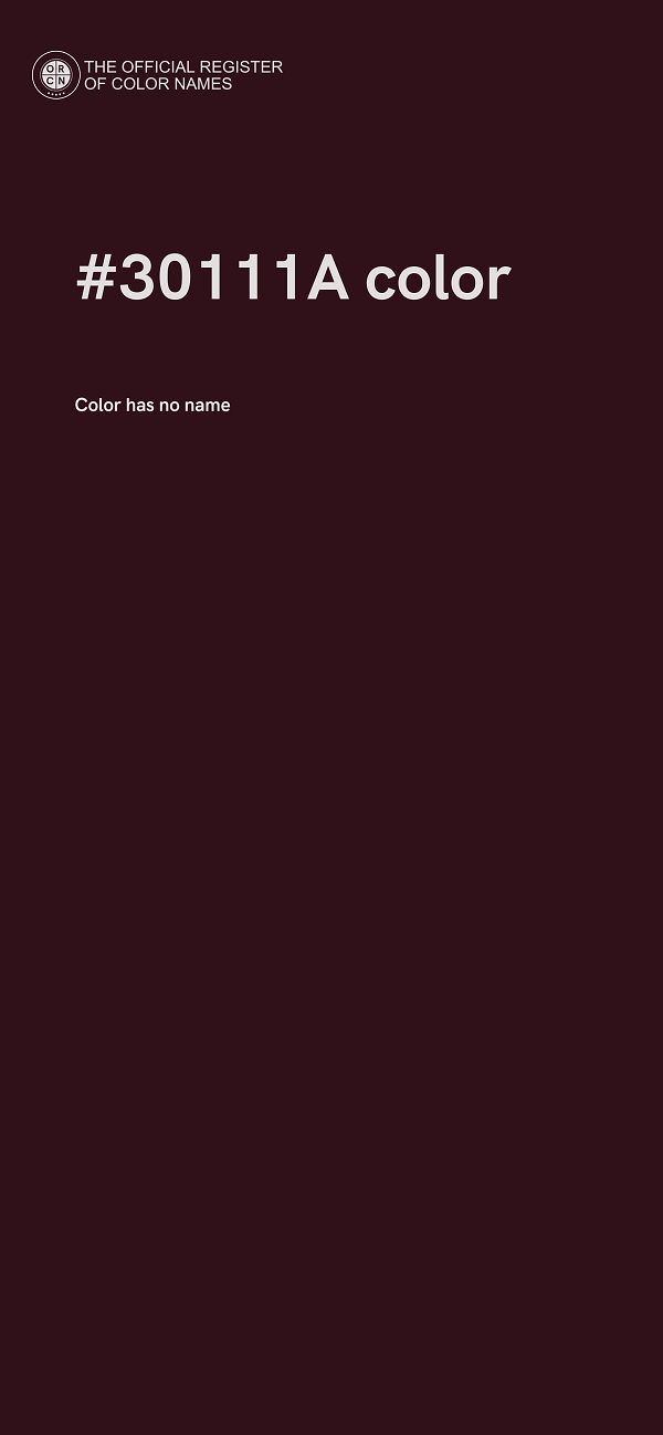 #30111A color image