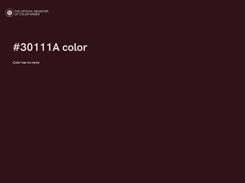 #30111A color image