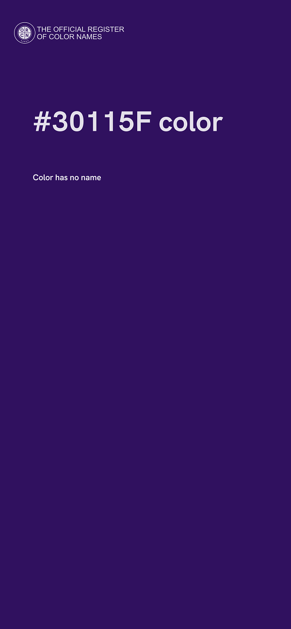 #30115F color image