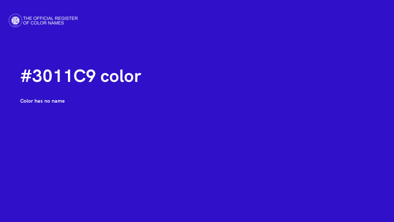#3011C9 color image