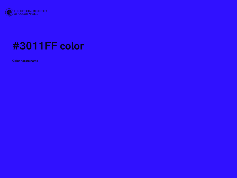 #3011FF color image