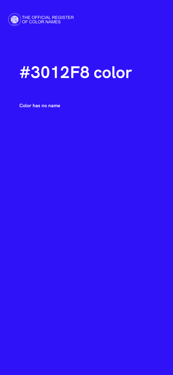 #3012F8 color image