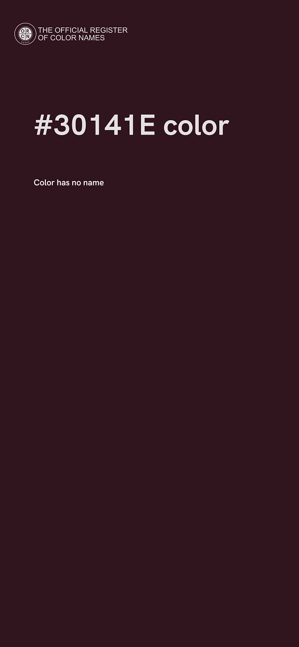 #30141E color image
