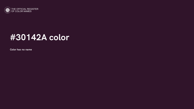 #30142A color image