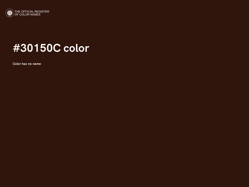 #30150C color image