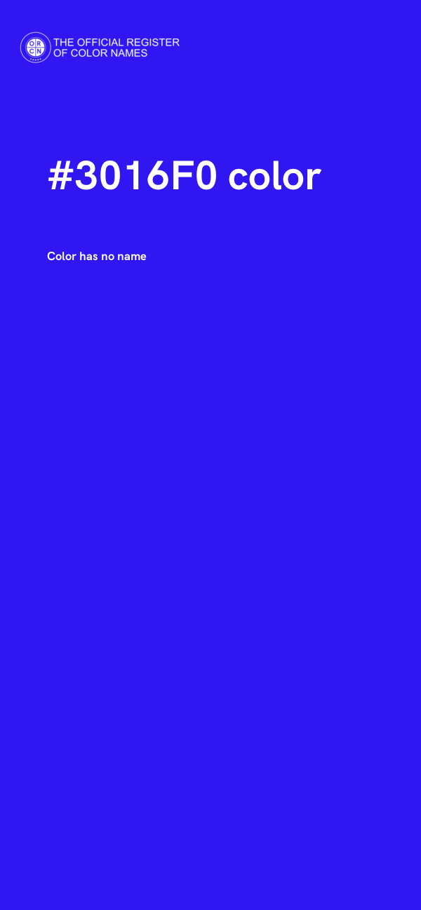 #3016F0 color image