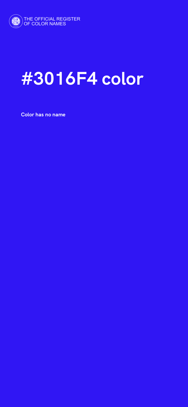 #3016F4 color image