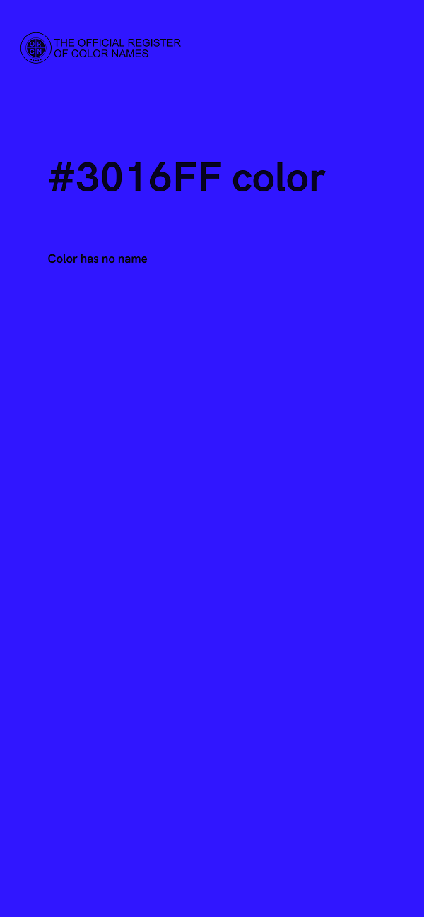 #3016FF color image