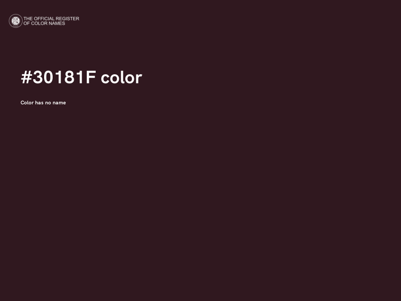#30181F color image