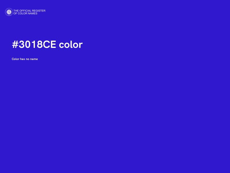 #3018CE color image