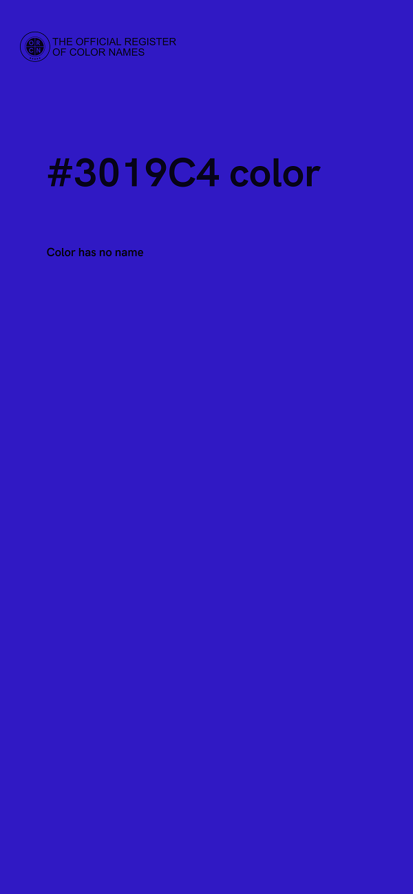 #3019C4 color image