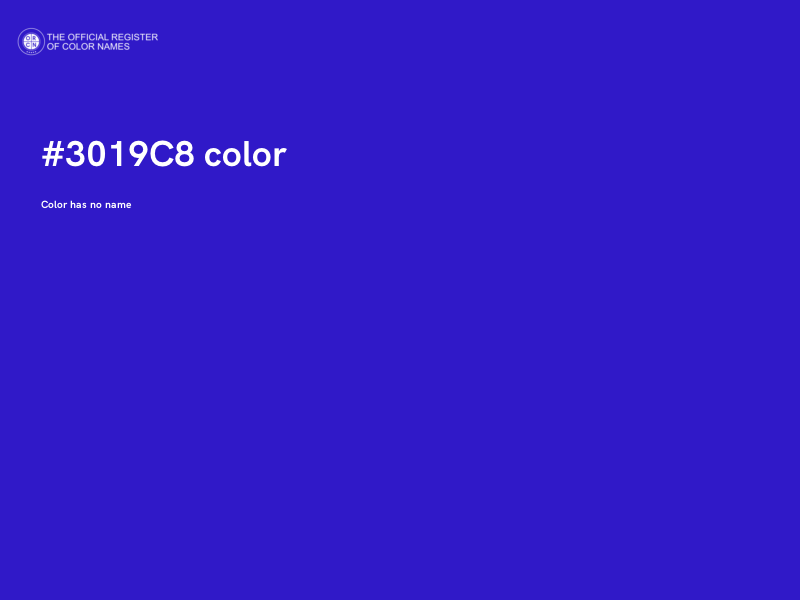 #3019C8 color image