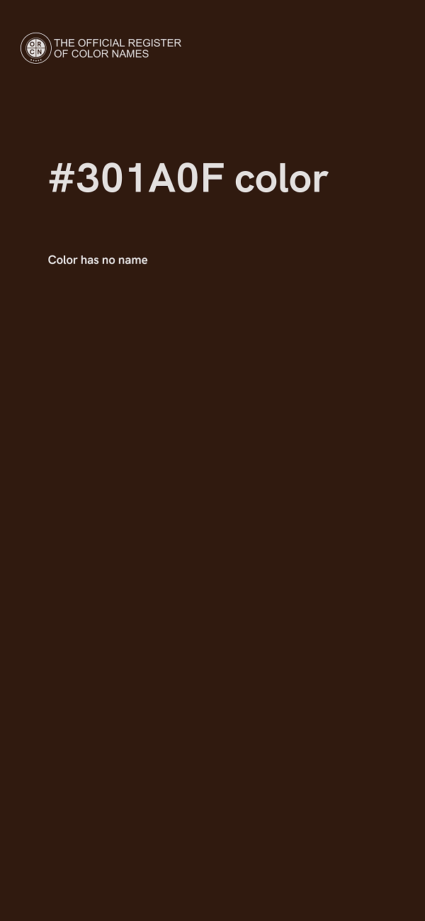 #301A0F color image