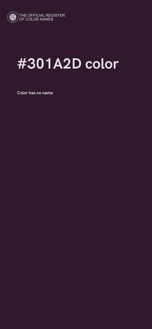 #301A2D color image