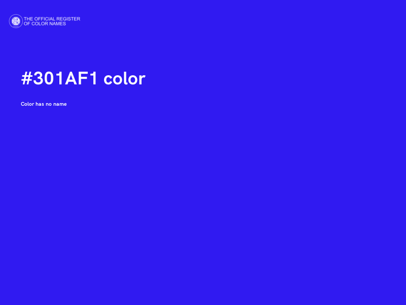 #301AF1 color image